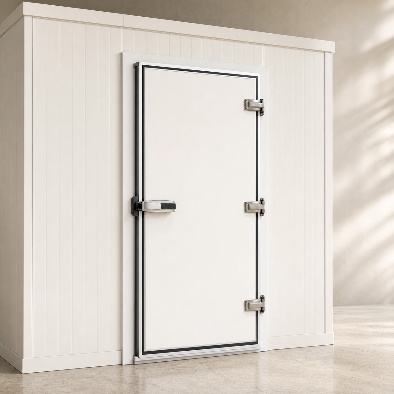 Minh họa cửa Inox 304 và vật liệu panel
